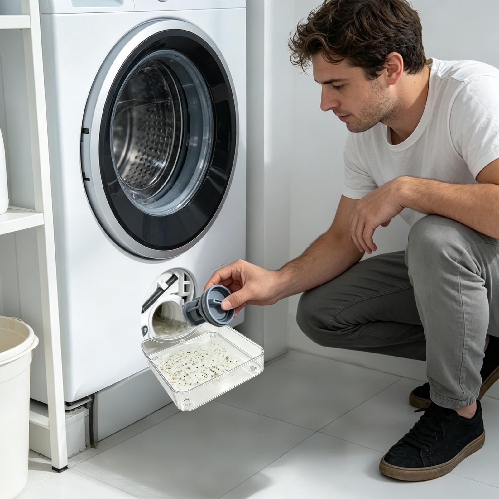 Home Appliances - Auffangbehälter für Waschmaschinen, wasserdichte Auffangschale, Flusenfilter