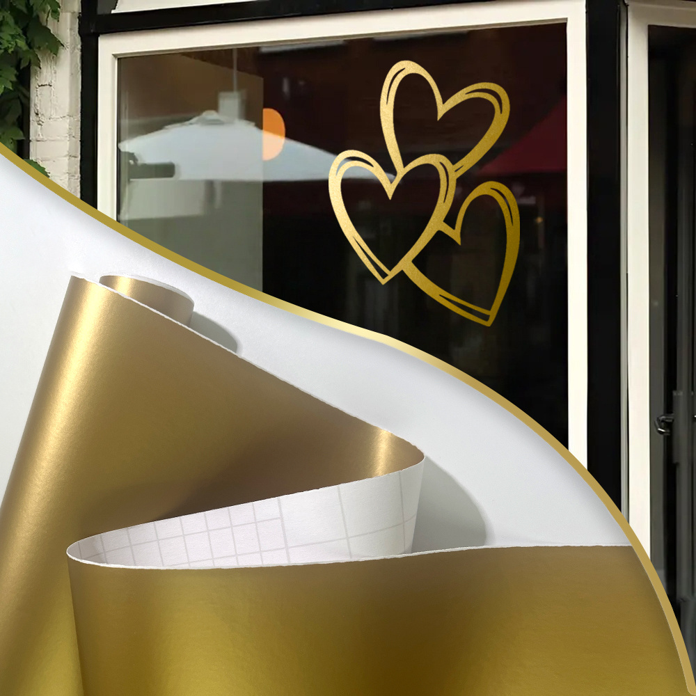 Home Appliances - 1 Rolle Matte Gold Vinyl Rolle