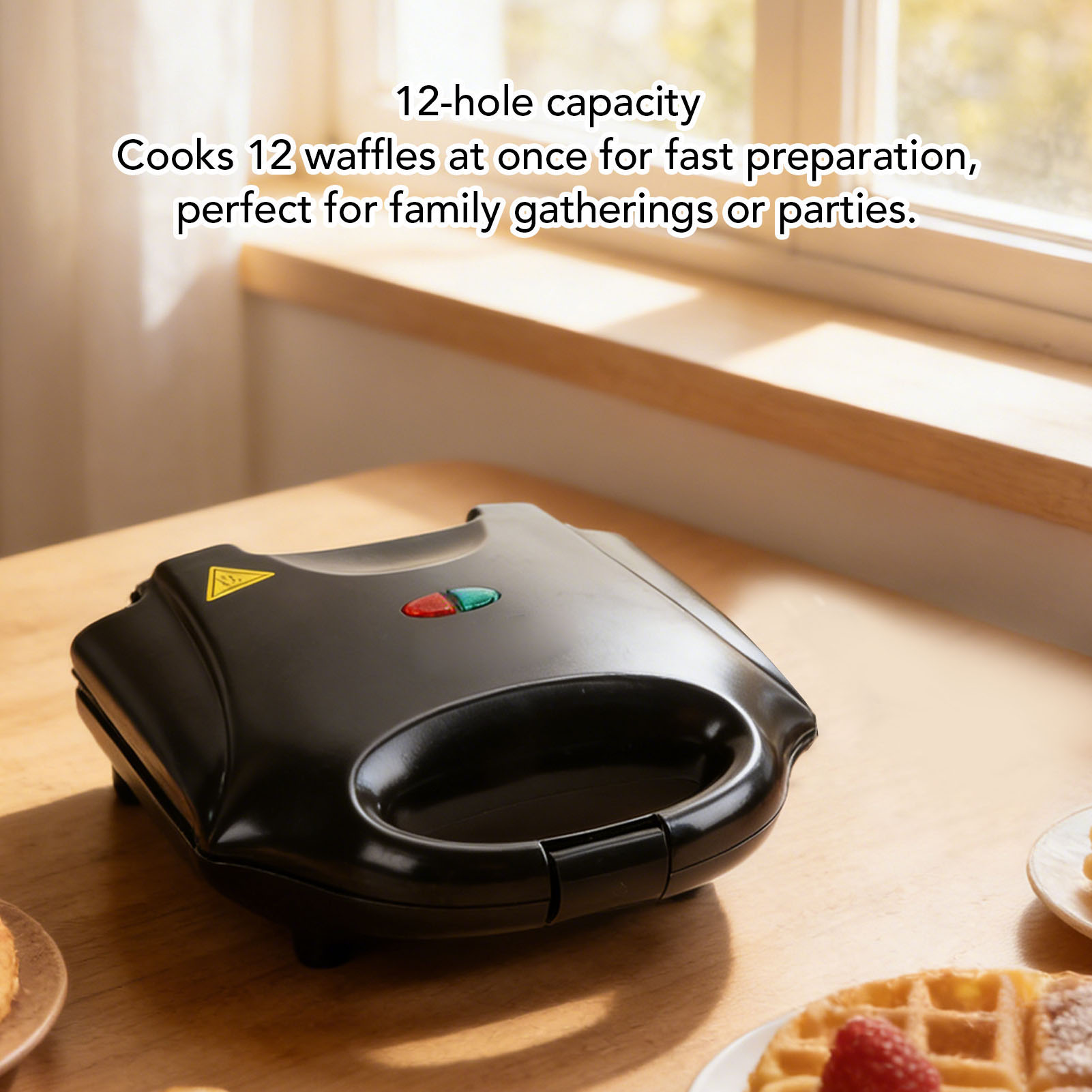Walnuss-Maker 750W 12 Kapazitä – Mini Waffle Maker Machine Bewertung und Preis