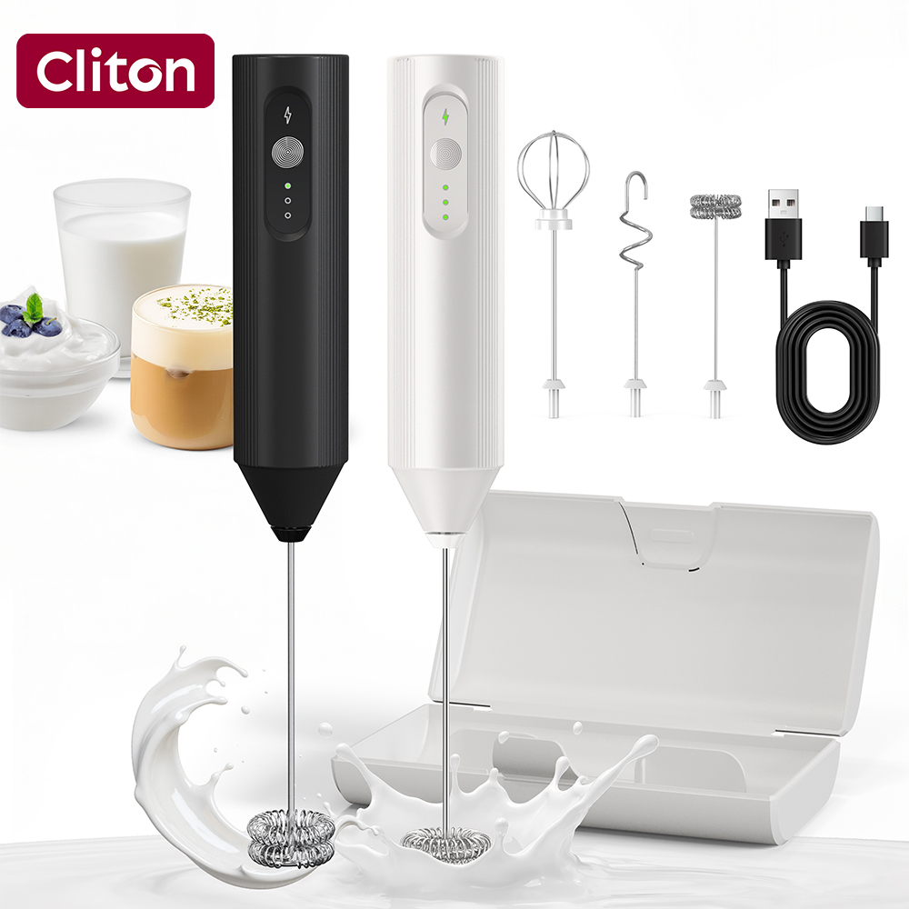 Weißer Multifunktions-USB-Elek – Electric Milk Frother Handheld Bewertung und Preis