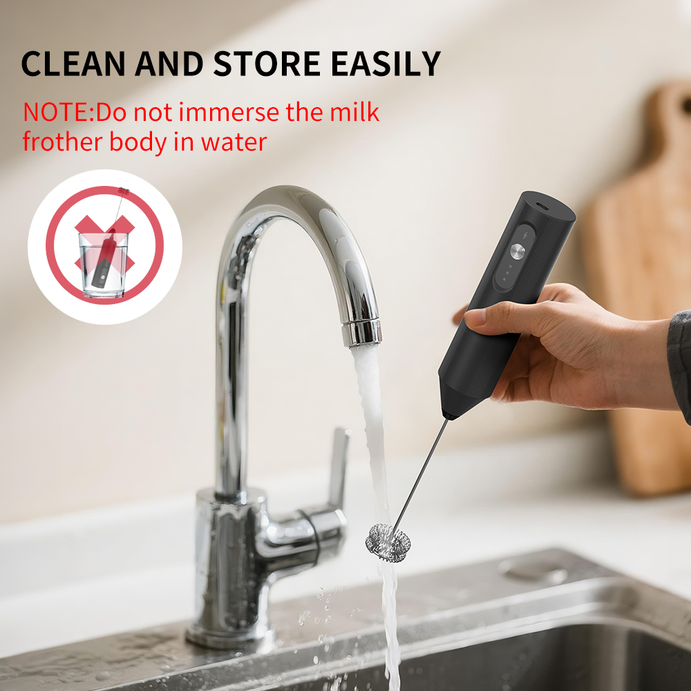 Weißer Multifunktions-USB-Elek – Electric Milk Frother Handheld Bewertung und Preis