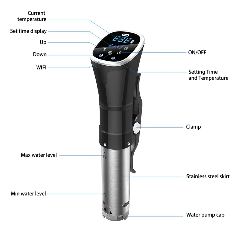 IPX7 Wasserdichter Sous-Vide-K – Digital Sous Vide Precision Cooker Bewertung und Preis