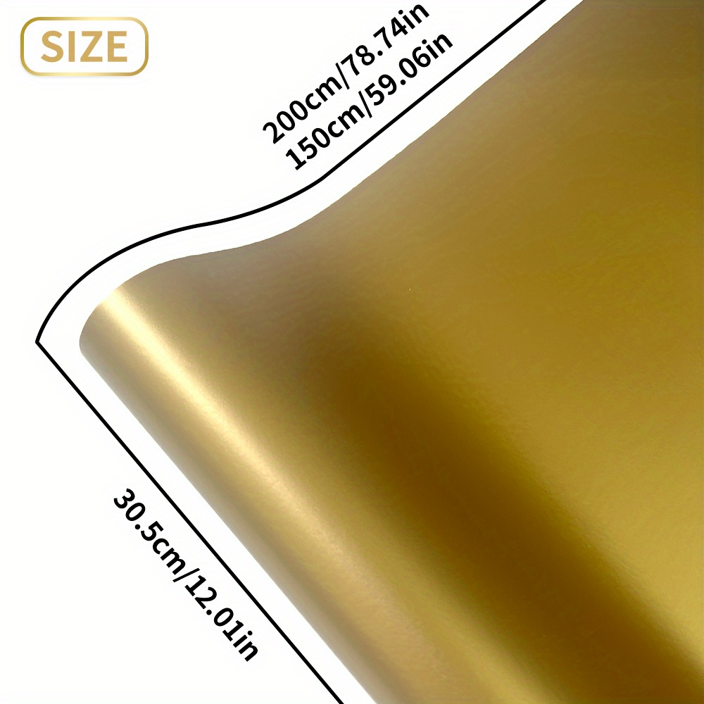 1 Rolle Matte Gold Vinyl Rolle – Home Appliances Bewertung und Preis